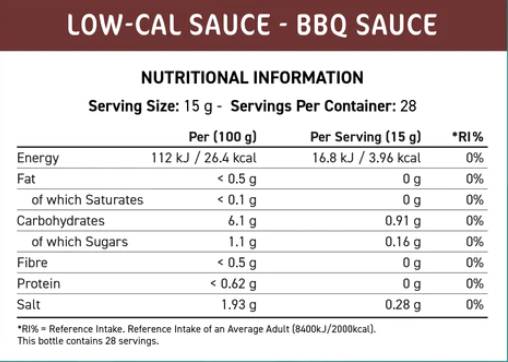 Adatta la cucina a basso contenuto di salsa a basso livello | BBQ - 425 ml
