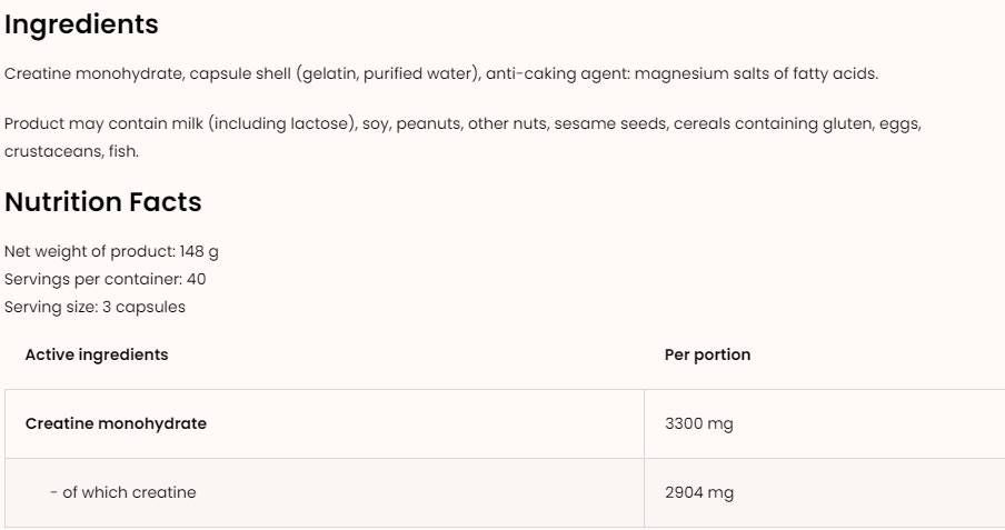 Creatina monoidrata 3300 - 400 capsule