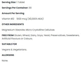 Vitamina B12 1000 mcg - 90 compresse