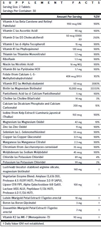 Multi 60 tablet femminili