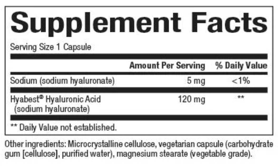 Acido ialuronico vegano Hyappeal® 120 mg - 60 capsule