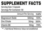 Zma | Zinco, magnesio e b6 - 90 capsule