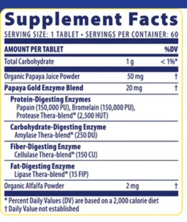 Papaya Gold - 120 compresse