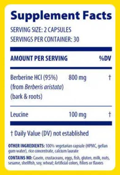 Berberina 800 mg - 60 capsule