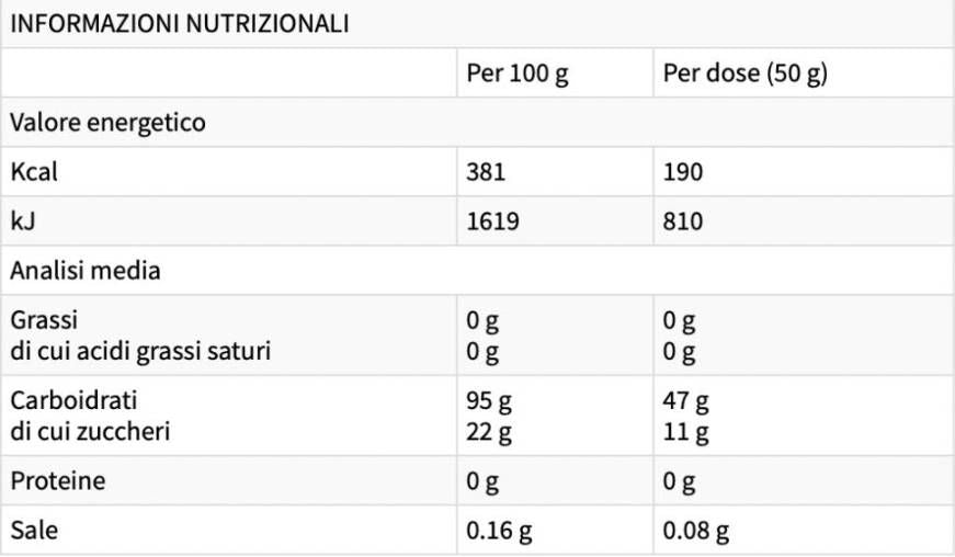 Super destrina | con cluster dextrin® e palatinosio - 16 x 50 grammi