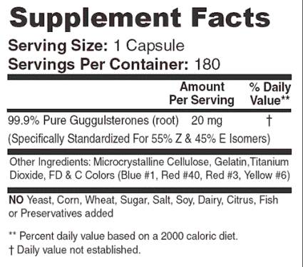 T3/Guggulsterones - 180 capsule