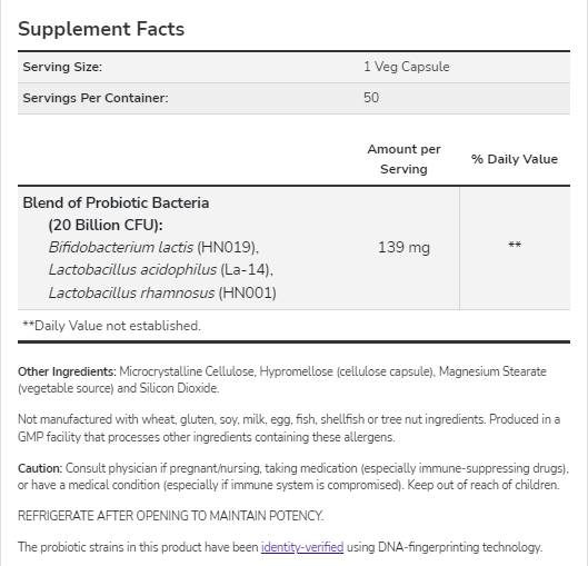 Probiotico femminile 20 miliardi - 50 capsule