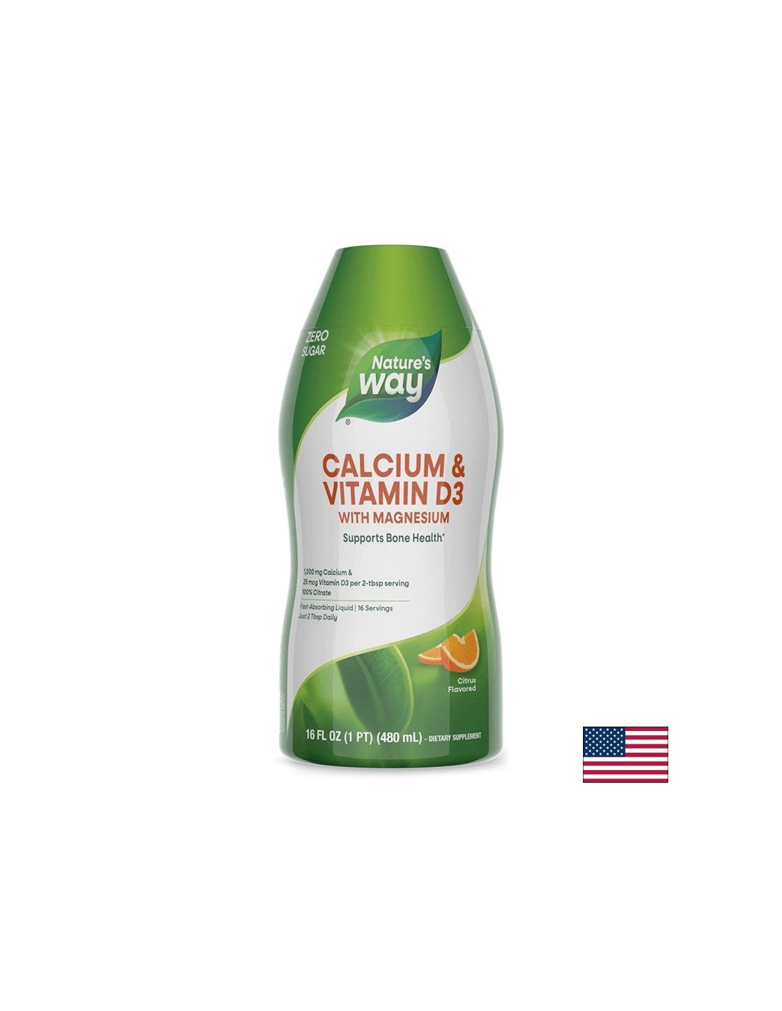 Calcio e vitamina D3/ calcio e vitamina D3 x 480 ml di natura