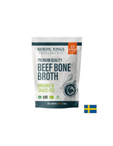 Brodo di ossa di manzo, insapore (biologico), 500 g in polvere <tc>Nordic Kings</tc>