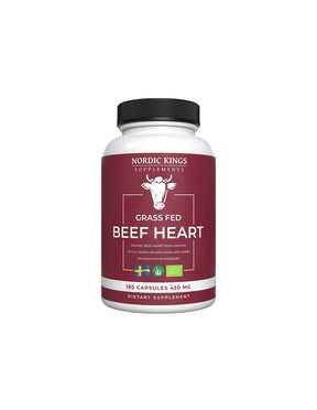Beef heart from grass-fed animals (Organic), 180 capsules Nordic Kings - Nutra Best Europe