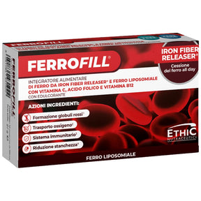 FERROFILL 30 mg | with Iron Fiber Releaser® & Liposomal Iron - 30 Tablets - Nutra Best Europe