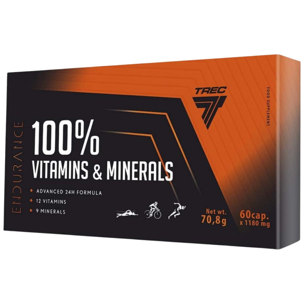 Vitamine e minerali 100% | Endurance - 60 capsule