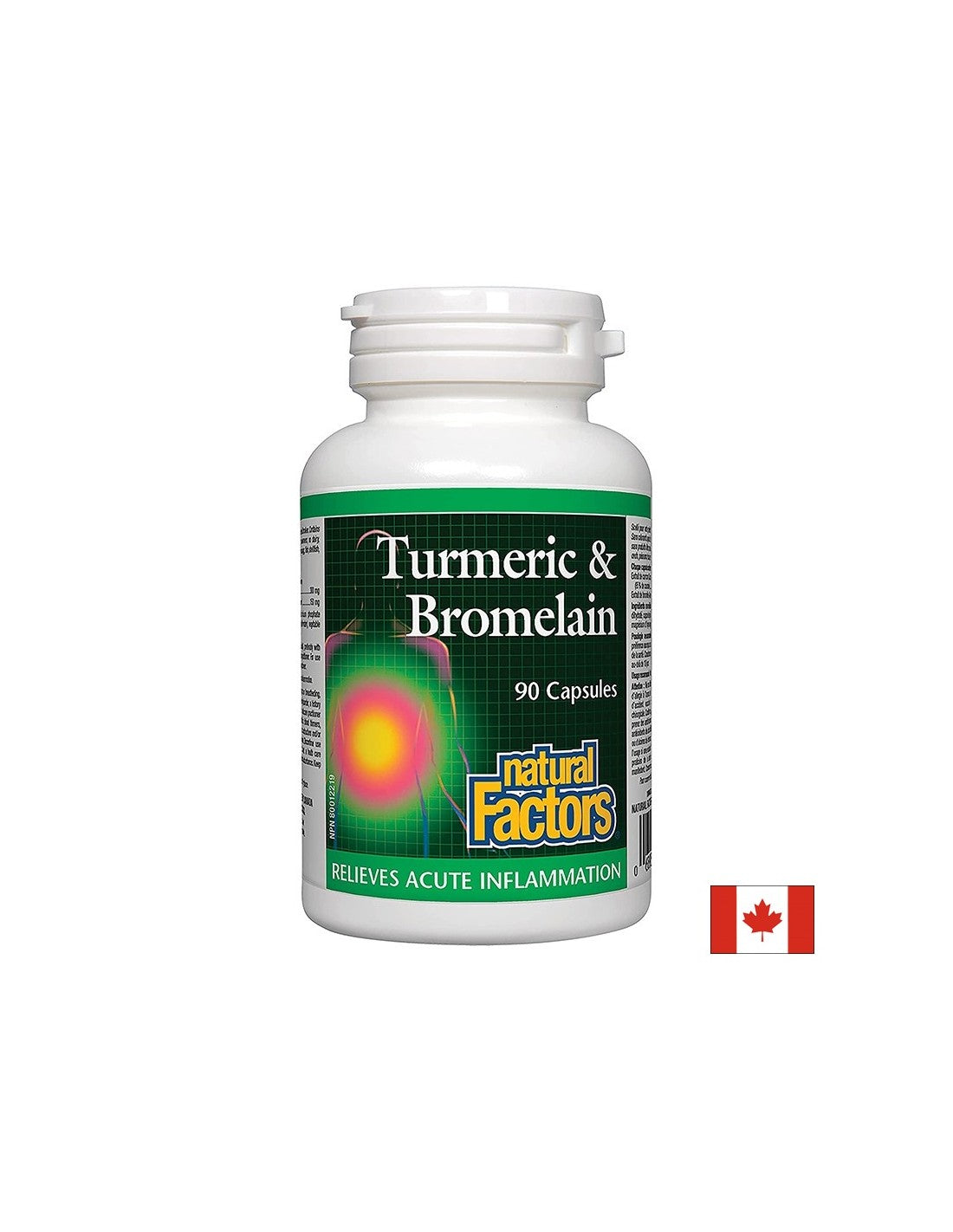 Curcuma e Bromelina - Curcuma e Bromelina, 90 capsule <tc>Natural Factors</tc>