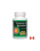 Curcuma e Bromelina - Curcuma e Bromelina, 90 capsule <tc>Natural Factors</tc>