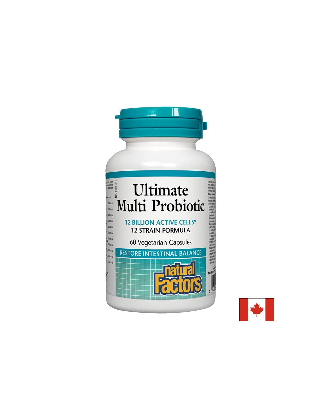 Ultimate Multi Probiotic 12 miliardi di cellule attive - 60 capsule
