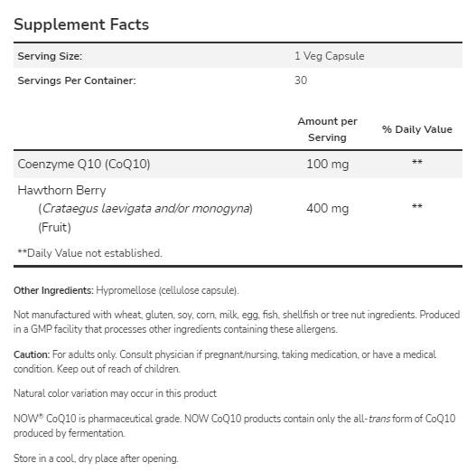 CoQ10 100mg | con Berry di biancospino - 180 capsule