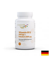 Vitamina B12 + folsäure/vitamina B12 + acido folico, 180 compresse