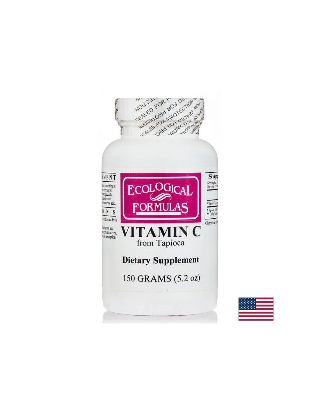 Vitamina C da Tapioca - immunostimolatore e antiossidante, polvere di 150 g
