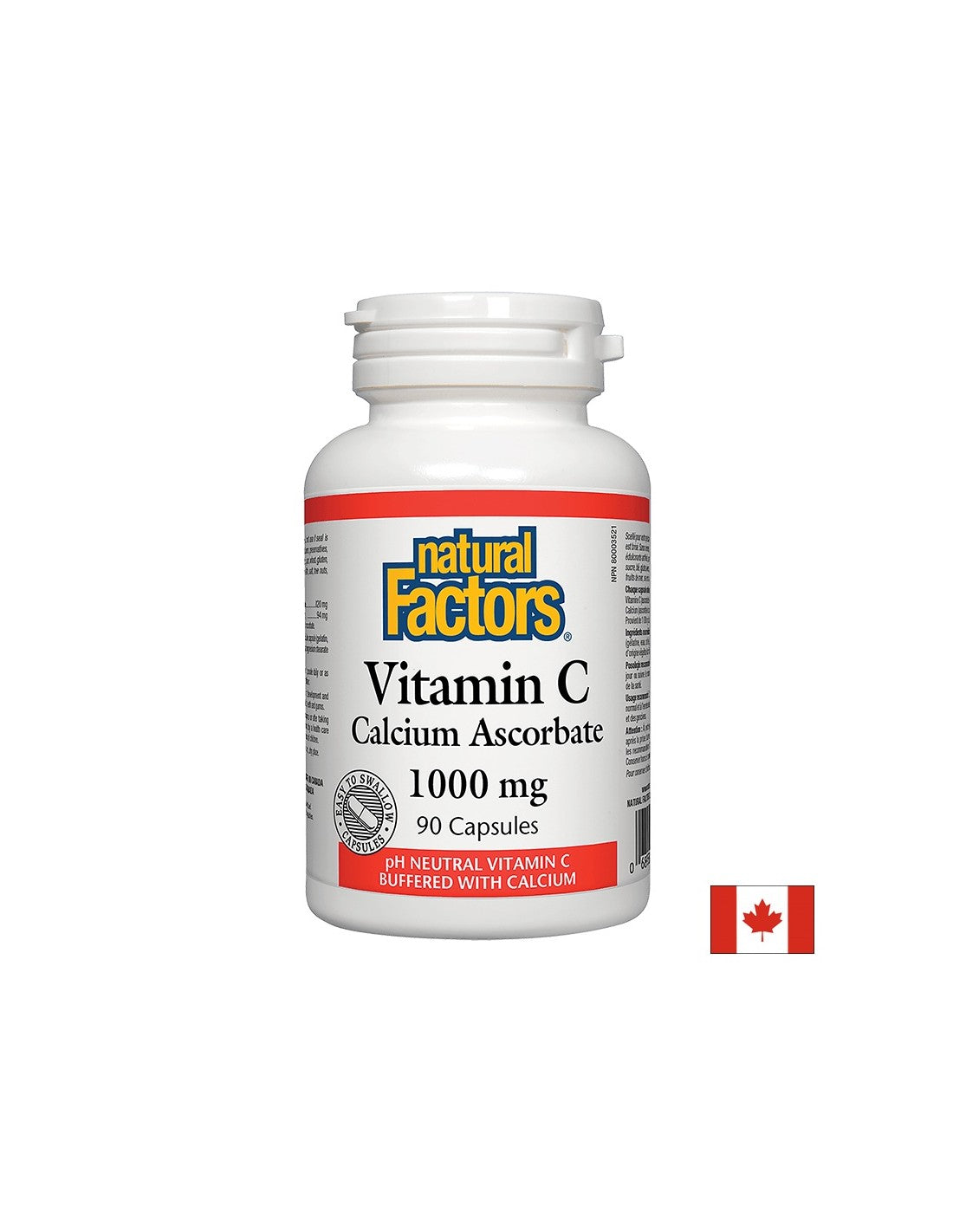 Vitamina C 1000 mg | Calcio di ascorbato - 90 capsule