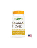 Vitamina C con fianchi rose/ vitamina C 1000 mg e rosata x 100 capsule natura