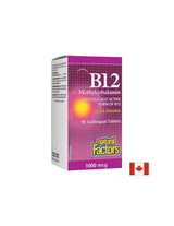 B12 Metilcobalamina/Vitamina B12 (metilcobalamina) 1000 µg, 90 compresse sublinguali <tc>Natural Factors</tc>