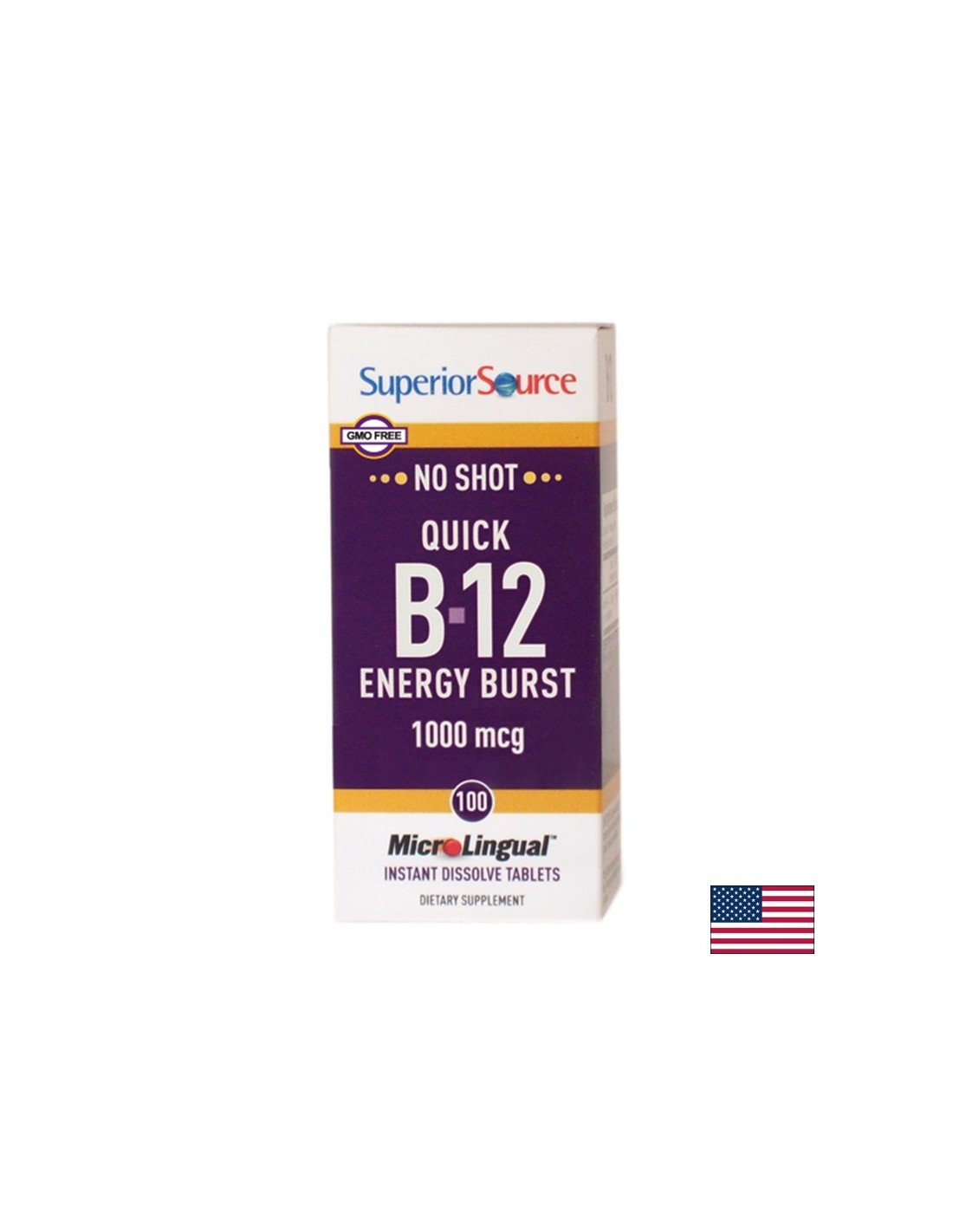 Vitamina B12 - metabolismo energetico, 100 compresse sublinguali <tc>Superior Source</tc>