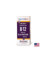 Vitamina B12, B6 + Acido Folico, 60 compresse sublinguali <tc>Superior Source</tc>