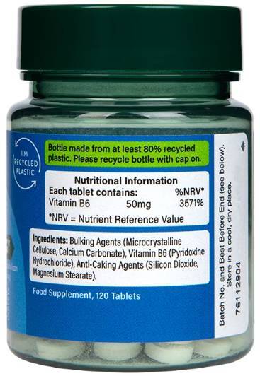 Vitamina B6/piridossina 50 mg - 100 compresse