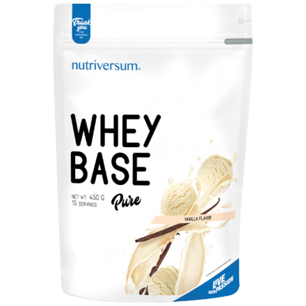 Base di siero di latte | Concentrazione di proteine ​​del siero di latte + proteina del latte - 450 grammi