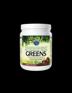 Whole Earth & Sea | 100% Fermented Organic Greens, Chocolate - 438 grams - Nutra Best Europe