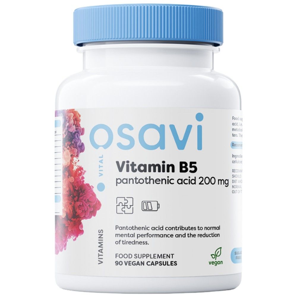 Vitamina B5 | Acido pantotenico 200 mg - 90 capsule