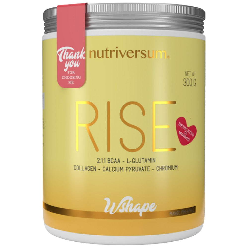 Rise | BCAA - Glutammina - Collagene | Dedicato alle donne - 300 grammi