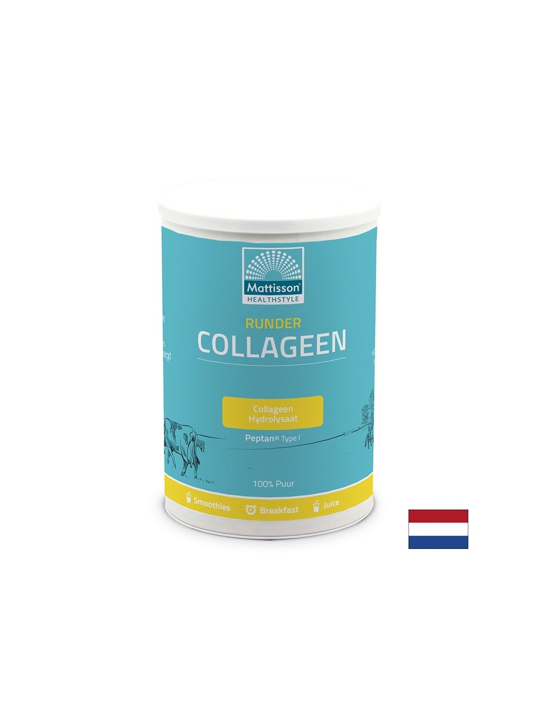 Per capelli, pelle e articolazioni belle e sane - Collagene bovino tipo I, 300 g in polvere <tc>Mattisson Healthstyle</tc>