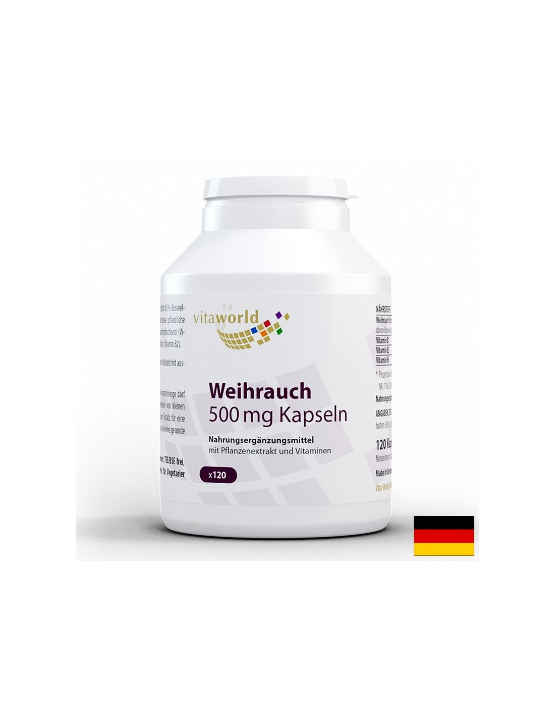 Per articolazioni sane - Boswellia, 500 mg + vitamina B1, B2, B6, 120 capsule