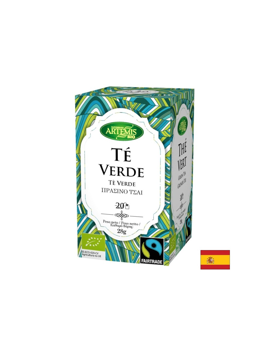 Tè verde, bio, 20 sacchetti da filtro
