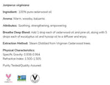 Olio di Cedarwood | 100% puro Juniperus Virginiana - 30 ml