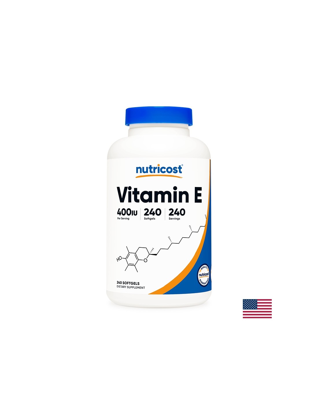 Vista, capelli e pelle - Vitamina E, 400 UI x 240 capsule softgel <tc>Nutricost</tc>